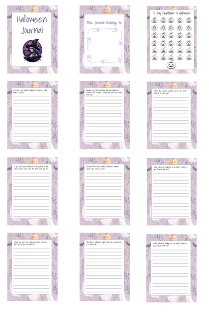 Halloween Journal and Affirmations PLR