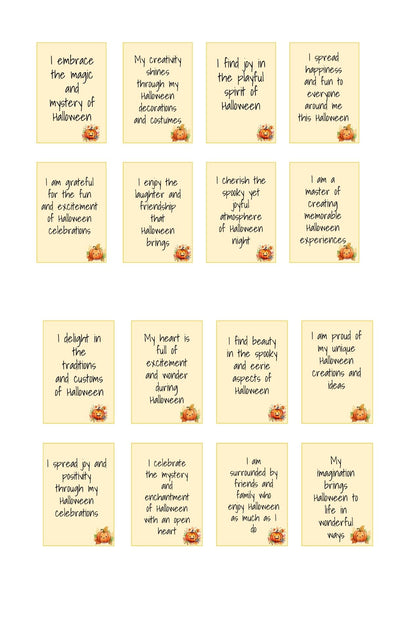 Halloween Journal and Affirmations PLR