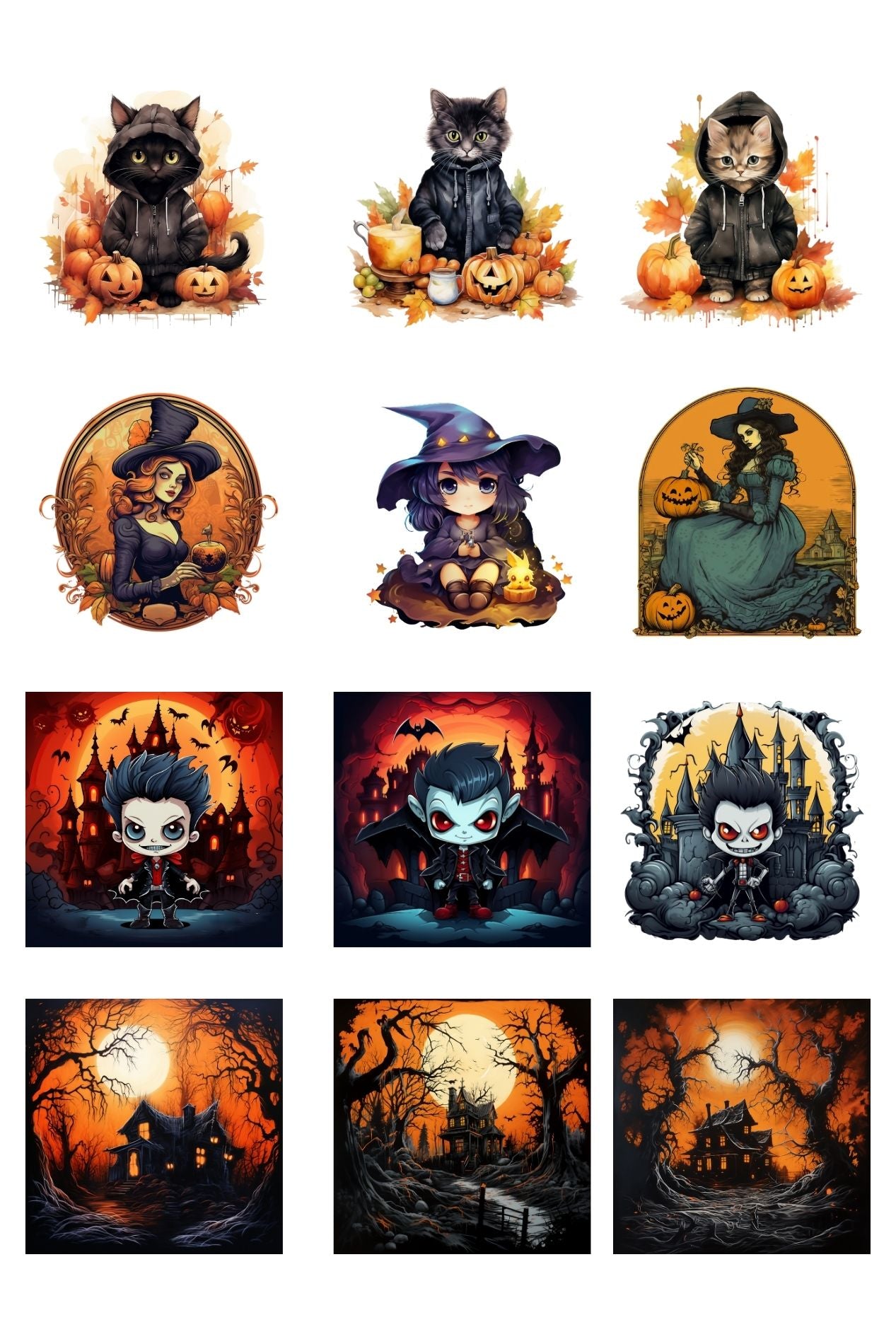 Halloween AI Graphics PLR