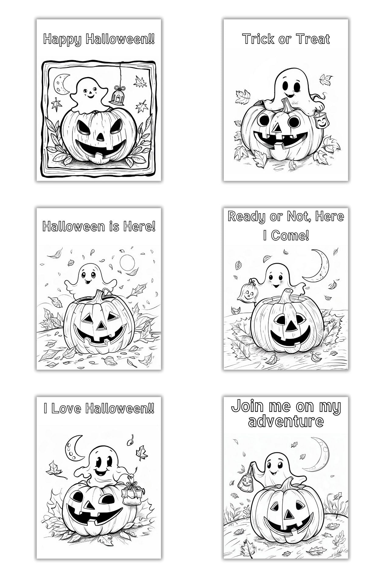 Free Halloween Coloring Pages PLR