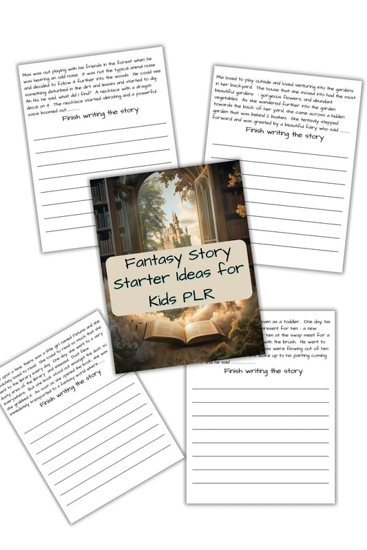 Fantasy Story Starter Ideas for Kids PLR